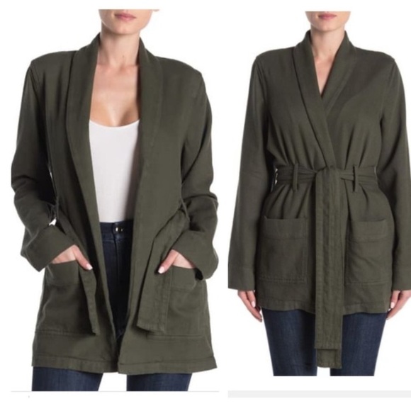 Good American Jackets & Blazers - Good American - The Wrap Belted Jacket size 0